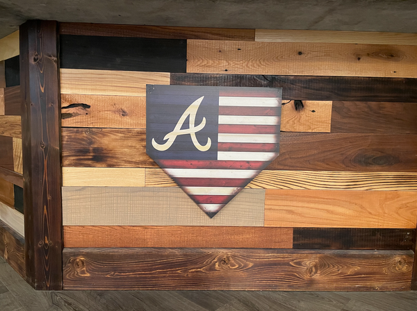 Atlanta Braves Wood Flag – The Grumpy Woodworker