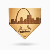 St. Louis Cardinals Laser-Engraved Wood Skyline Home Plate