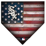 Chicago White Sox Rustic Flag Home Plate