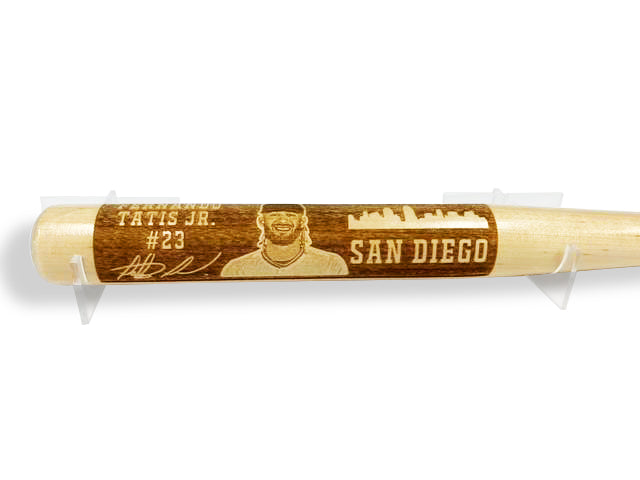 Fernando Tatis Jr. Laser-Engraved Wood Baseball Bat
