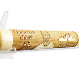 Francisco Lindor Laser-Engraved Wood Baseball Bat