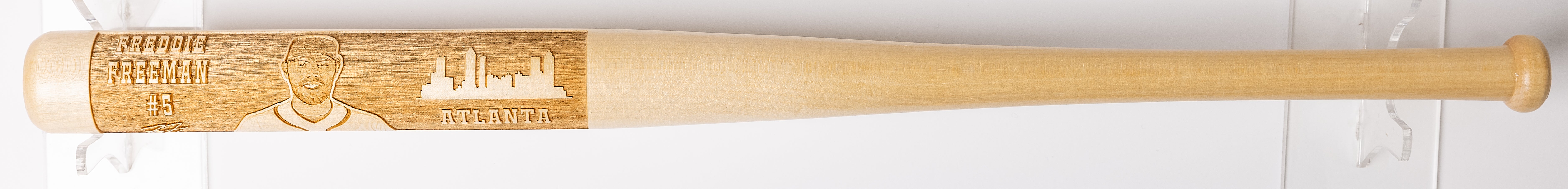 Freddie Freeman Laser-Engraved Wood Baseball Bat