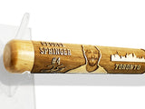 George Springer Laser-Engraved Wood Baseball Bat