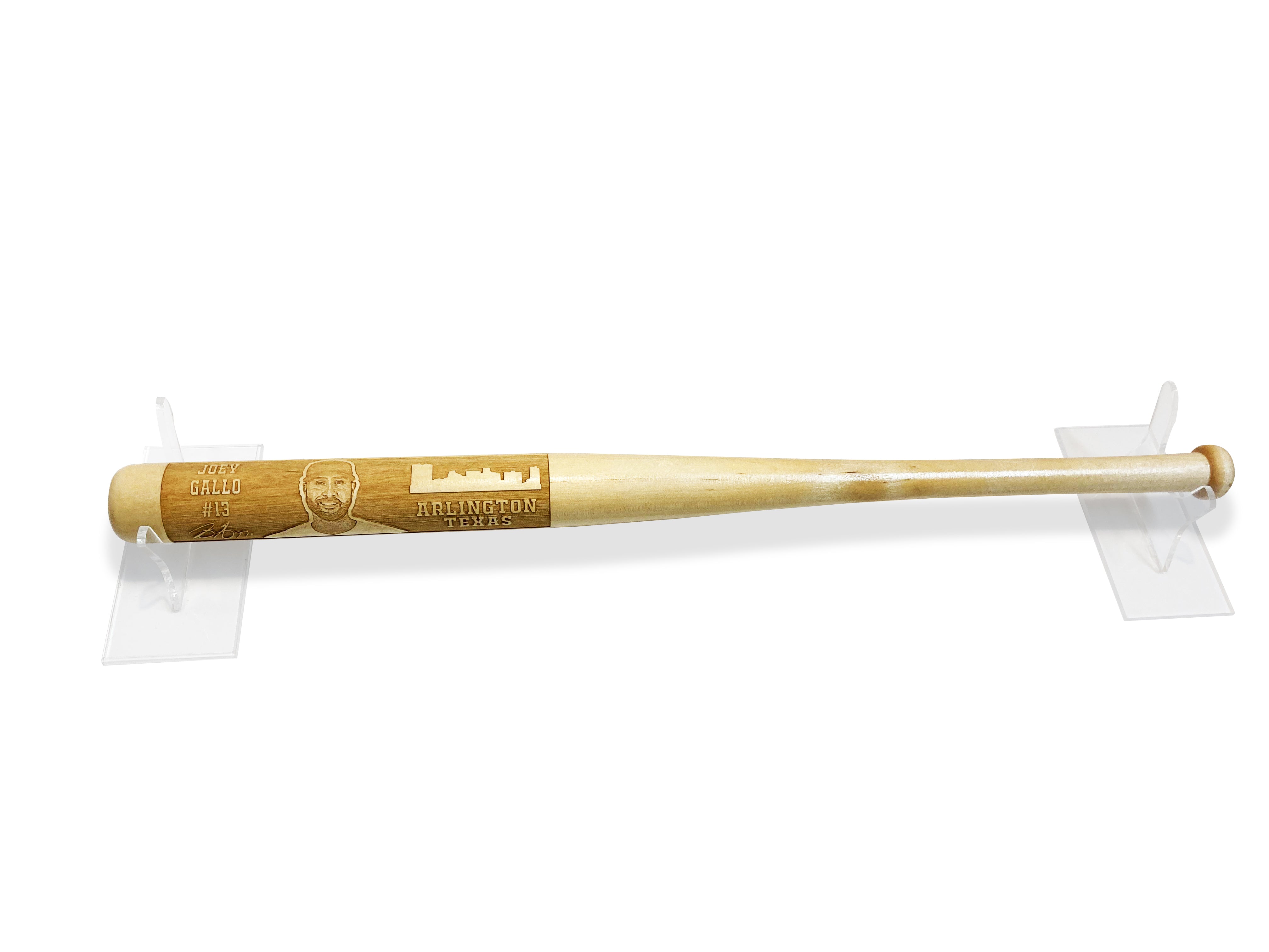 Joey Gallo Laser-Engraved Wood Baseball Bat