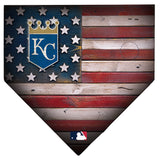 Kansas City Royals Rustic Flag Home Plate
