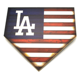 Los Angeles Dodgers American Flag Home Plate