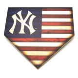 New York Yankees American Flag Home Plate