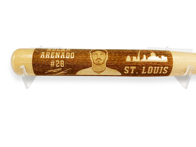 Nolan Arenado Laser-Engraved Wood Baseball Bat