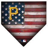 Pittsburgh Pirates Rustic Flag Home Plate