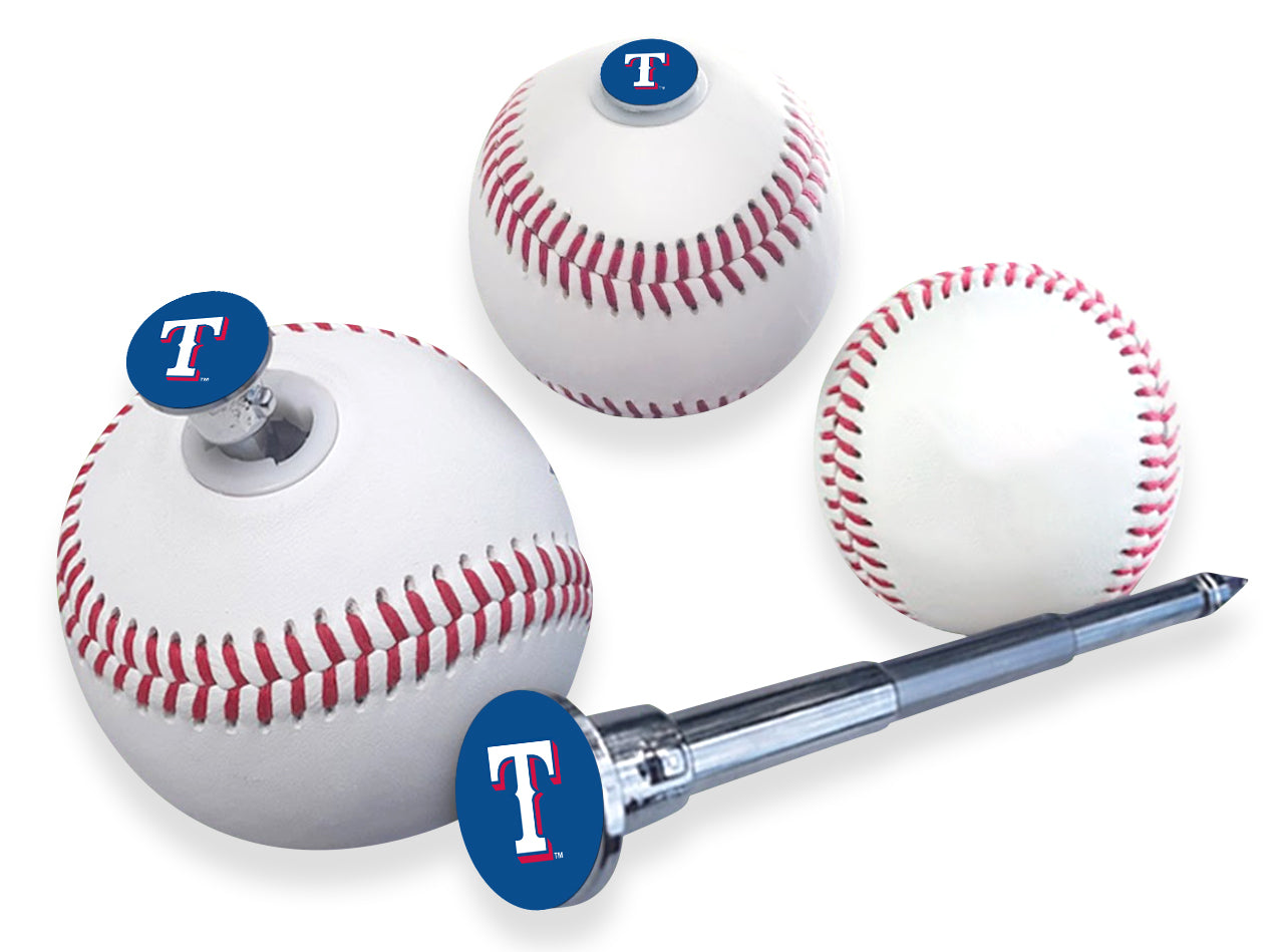 Texas Rangers Baseball With Built-In Pen