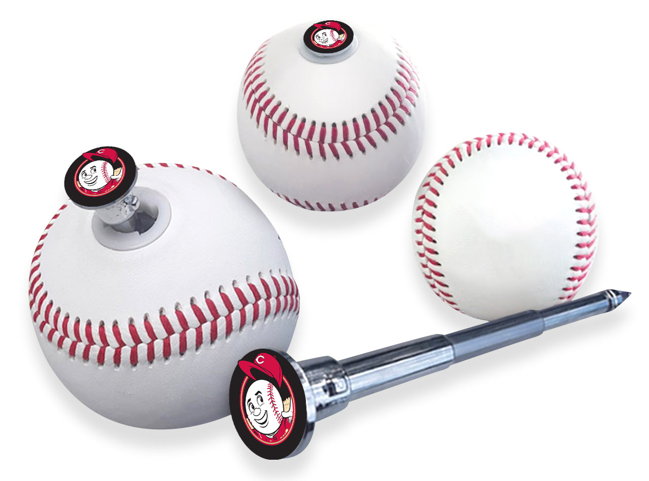 Cincinnati Reds Mascot Baseball With Built-In Pen