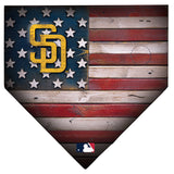 San Diego Padres Rustic Flag Home Plate