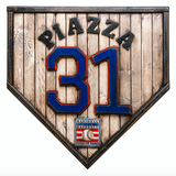 Handmade Hall Of Fame Legacy Home Plate: Mike Piazza #31