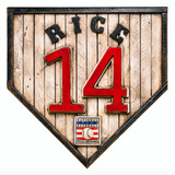 Handmade Hall Of Fame Legacy Home Plate: Jim Rice #14