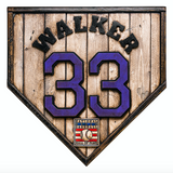 Handmade Hall Of Fame Legacy Colorado Home Plate: Larry Walker #33