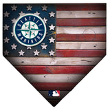 Seattle Mariners Rustic Flag Home Plate