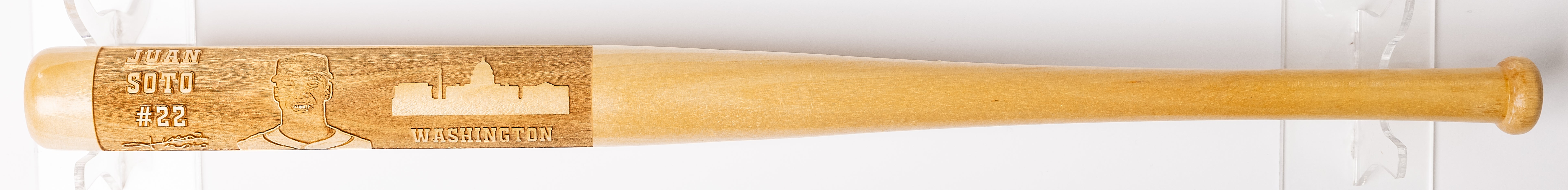 Juan Soto Laser-Engraved Wood Baseball Bat