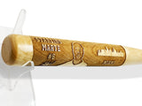 Starling Marte Laser-Engraved Wood Baseball Bat