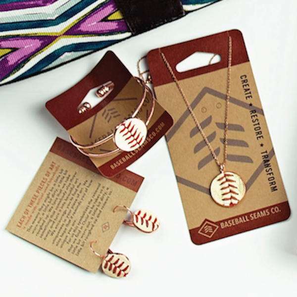 Bundle of Rose Gold Baseball Seam Jewelry Accessories