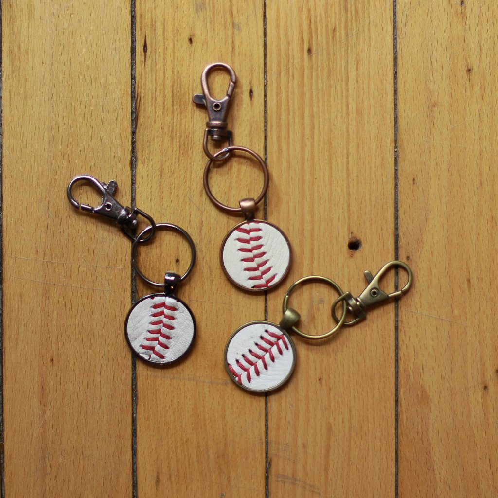 Baseball Seam Keychain