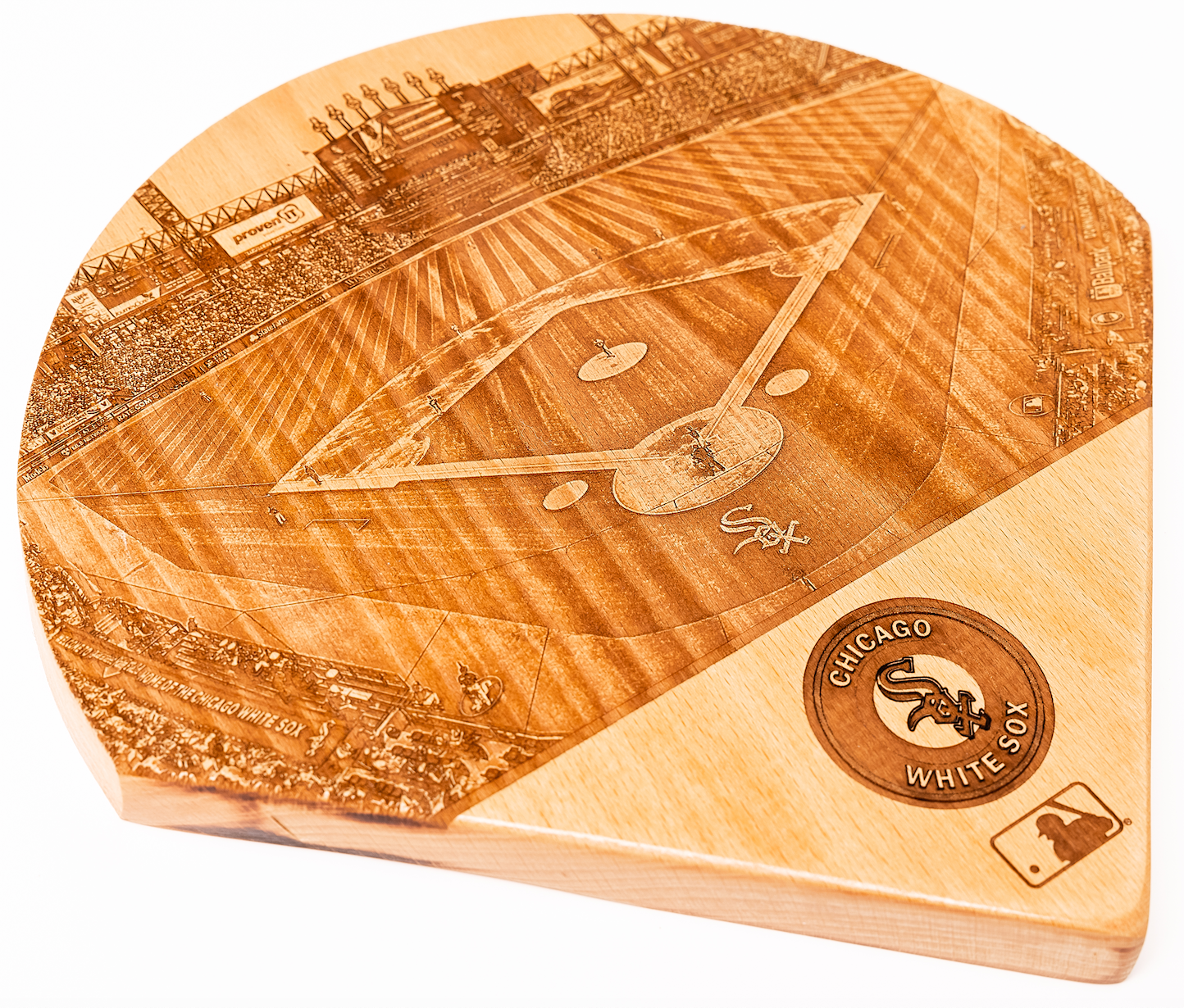 Chicago White Sox Laser-Engraved Wood Stadium Plate