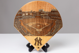New York Yankees Laser-Engraved Wood Stadium Plate