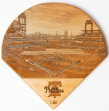 Philadelphia Phillies Laser-Engraved Wood Stadium Plate