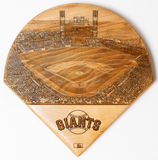San Francisco Giants Laser-Engraved Wood Stadium Plate