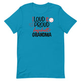 Loud & Proud Baseball Grandma (Dark) Short-Sleeve T-Shirt