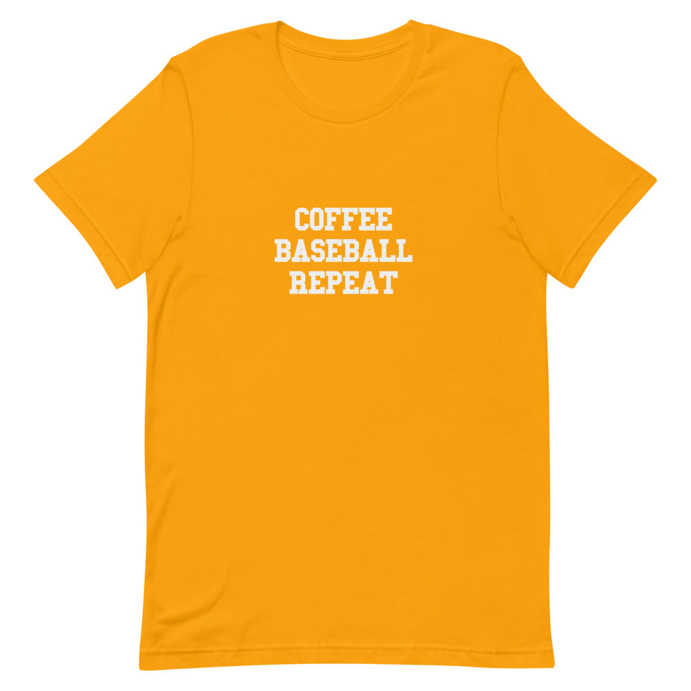 Coffee Baseball Repeat (Light) Short-Sleeve T-Shirt