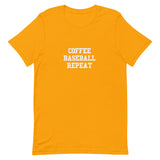 Coffee Baseball Repeat (Light) Short-Sleeve T-Shirt