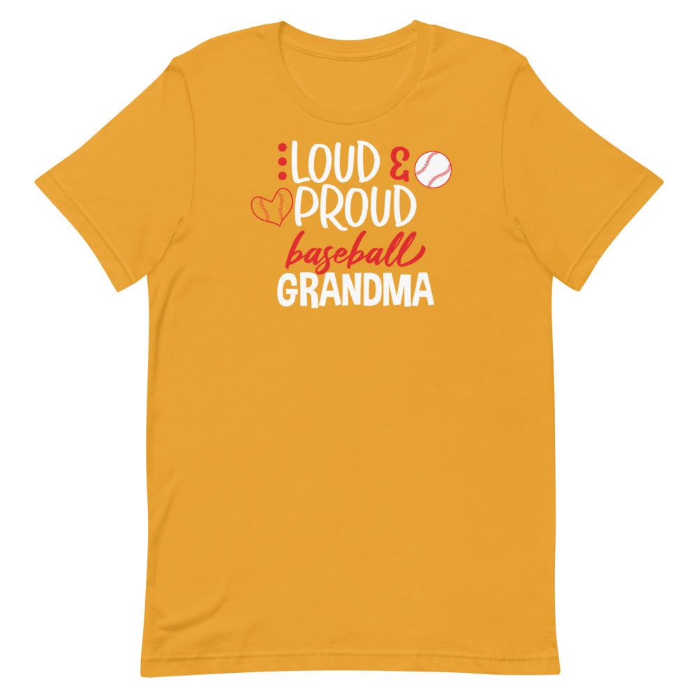 Loud & Proud Baseball Grandma (Light) Short-Sleeve T-Shirt