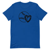 Baseball Heart (Dark) Short-Sleeve T-Shirt