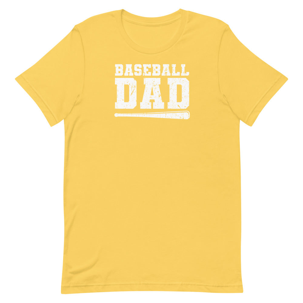 Baseball Dad 3 White Short-Sleeve T-Shirt