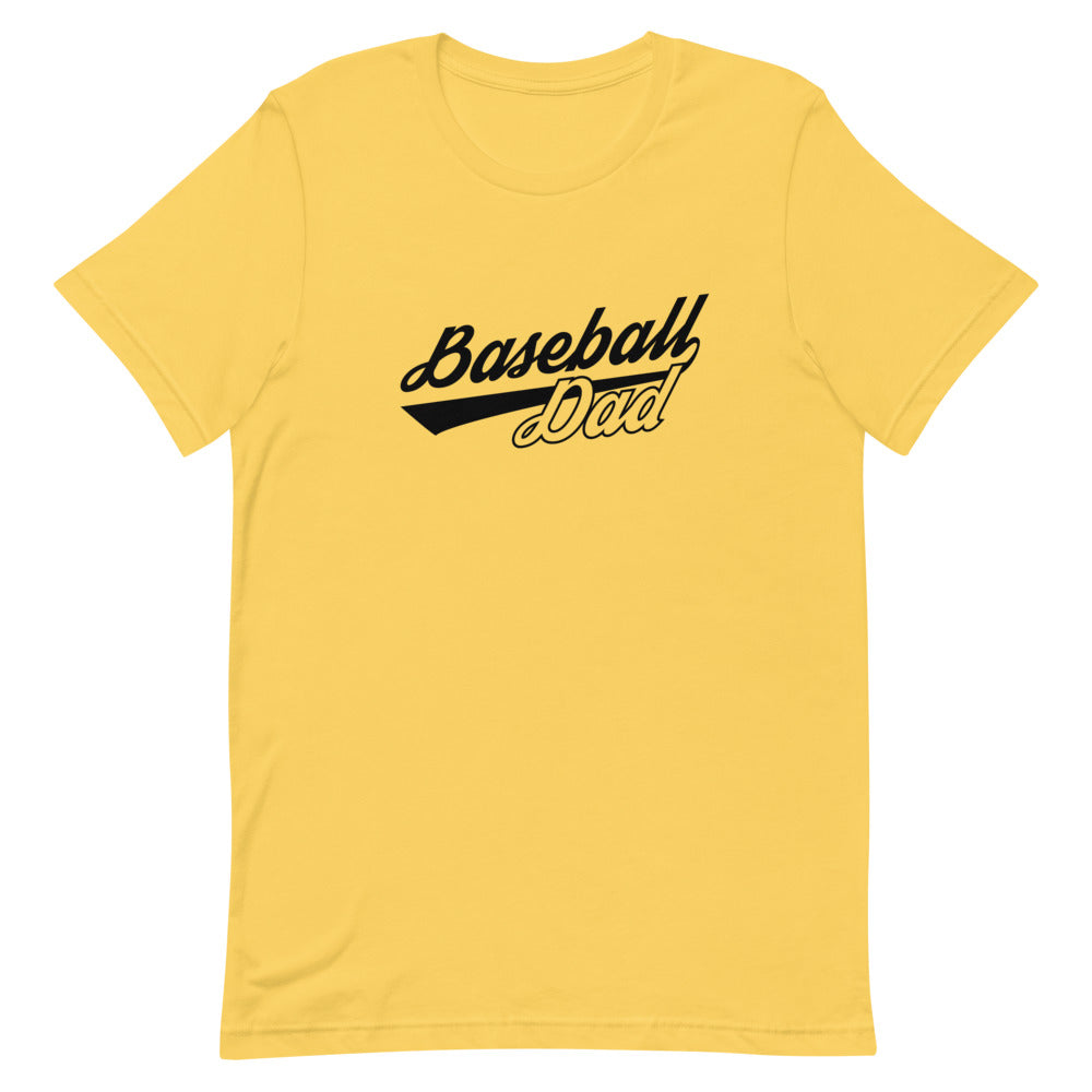 Baseball Dad Cursive (Dark) Short-Sleeve T-Shirt
