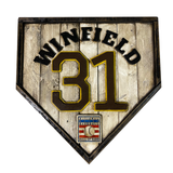 Handmade Hall Of Fame Legacy Home Plate: Dave Winfield #31